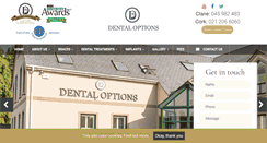 Desktop Screenshot of dentaloptions.ie